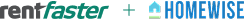 Rentfaster Homewise Partnership Logo